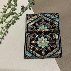 インド刺繍リボン　カードケース