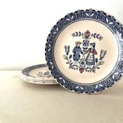 ○N107○ イギリス製ジョンソン・ブラザーズ　丸皿【3枚】未使用