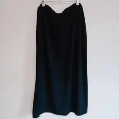 【KAREN SCOTT】黒 ロングスカート 【XL】大きいサイズ シンプル
