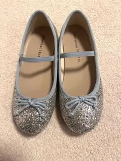 Oriental Traffic シルバー バレエシューズ　20㎝