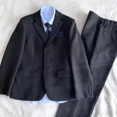 【美品】オリバーハウス フォーマルスーツセットアップ 140 5点セット 男の子