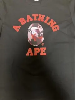 A BATHING APE カレッジロゴ Tシャツ ブラック Mのサムネイル