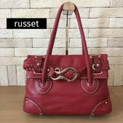 russet y2k ショルダーバック ハンドバッグ 2Way 本革 シボ加工 - メルカリ