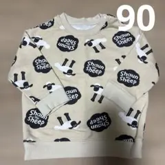 ひつじのショーン　UNIQLO ベージュ　トレーナー
