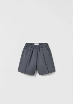 オーバーサイズ テーラード　グレー バミューダパンツ