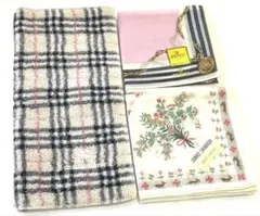 未使用品‼️おまとめ　FENDIハンカチ　バーバリータオルハンカチ　ジュンコシマダ