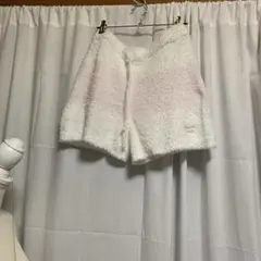 新品★ジェラートピケ　フリースショートパンツ ホワイトピンク