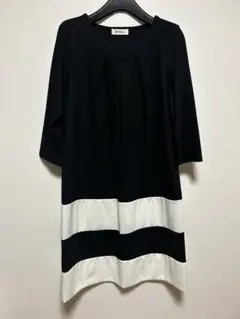 MILKTEA 授乳服 黒と白のストライプ 未使用 サイズL