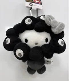 サンリオ　黒　ミャクミャク　ハローキティー　ぬいぐるみ ハローキティ サンリオ 大阪・関西万博 ミャクミャクなりきり