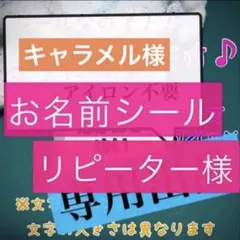 キャラメル様専用　お名前シール タグ用 アイロン不要×2セット、色D