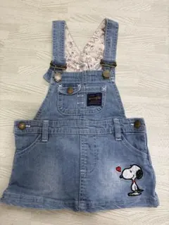 Wrangler スヌーピー デニム ジャンパースカート 80cmのサムネイル