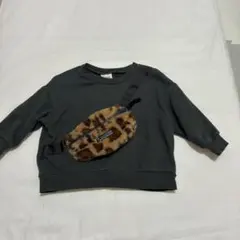 レオパード柄ポケット付きトレーナー 80cm BREEZE