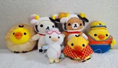 d*3様 当時物 平成レトロ リラックマ キイロイトリ ぬいぐるみマスコット7点 リラックマ キイロイトリ 6点セット ぬいぐるみ 当時物 平成レトロ