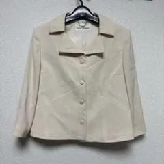 レディース　ジャケット　ホワイト　Mサイズ　未使用品　クリーム色　オフィス