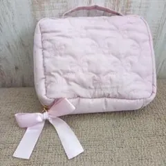Maison de FLEUR リボンケース　ピンク　キルティングポーチ　未使用