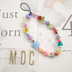 ３７　ビーズキーホルダー　ハンドメイド　スマホストラップ　カスタム