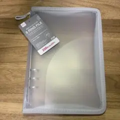 DAISO　6リングファイル　グレー