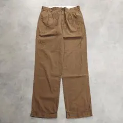 ポロバイラルフローレン W34 ポロチノ 古着 ハモンド 90s 茶 16669