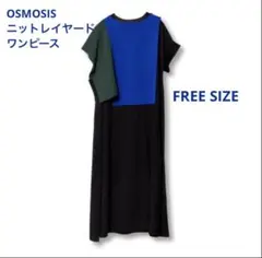 オズモーシス　ニットレイヤードワンピース