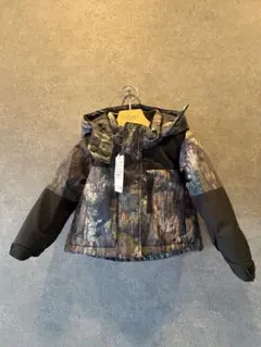 迷彩柄フード付き中綿コート