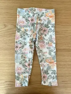 【90】next ネクスト　花柄レギンス　パンツ