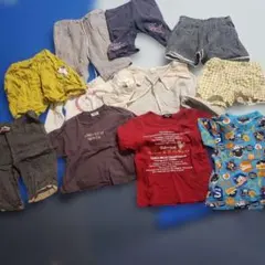 子供用Tシャツとショートパンツ11点セット