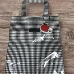 ファミリア　ギンガムチェック　トートバッグ