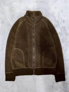 Gymphlex ジムフレックス ロゴ ボア フリース ジップ ブルゾン