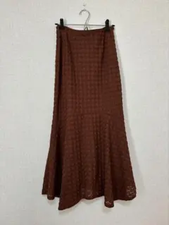 ブラウン ロングスカートサイズ36/nano universe