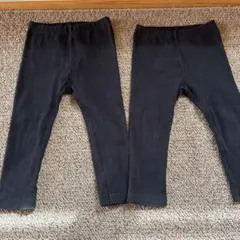 ユニクロ　リブレギンス　90 双子