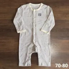 西松屋 ベビーロンパース ストライプ 70 80