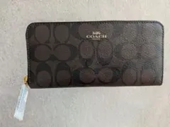 COACH コーチ ブラウンレザー長財布 WALLET 未使用