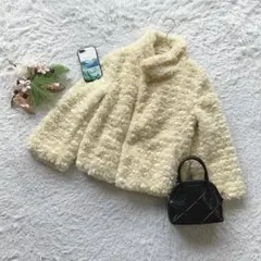 ロペピクニック ボアジャケット スタンドカラー M 通勤 冬アウター 上品