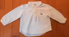 ファミリア　長袖ポロシャツ　水色　サイズ90cm