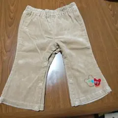 ミキハウス　ホットビスケッツ　薄手コーデュロイパンツ 80