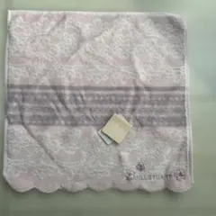 ジルスチュアート　ハンドタオル　JILLSTUART ピンク レース ハンカチ