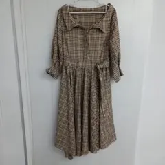 7ピ93◎ランダ◎ひざ丈ワンピース◎長袖シャツのサムネイル