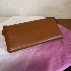 山羊皮　軽量長財布 ブラウンのサムネイル