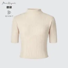 3Dメッシュセーター（五分袖）　ユニクロ　Mame Kurogouchi