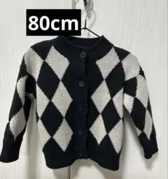 キッズベビー厚手ニットカーディガン