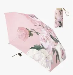 日傘,花柄模様の携帯用UVカットパラソル