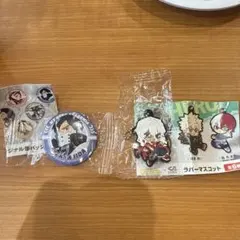 死柄木弔&飯田天哉 缶バッジ ラバーマスコット セット