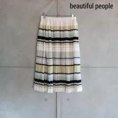 beautiful people プリーツ ボーダー シアースカート X2722のサムネイル