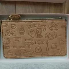 Hello Kitty フラグメントケース ハローキティ　本革　財布　ベージュ