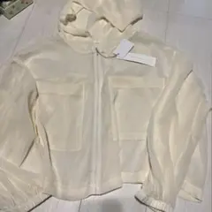 mysty woman 楊柳シアーZIPパーカー