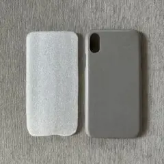 【iPhone XR 】ケース ソフトタイプ ホワイトグレーのサムネイル