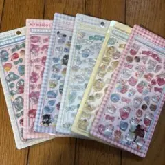 24 立体シール　まとめ売り　サンリオ