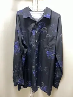 axes femme REZEN リゼン 鶴×月プリントシャツ 京紫 Lサイズ - メルカリ