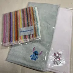 【新品】ハンドタオル3枚(ノベルティ)