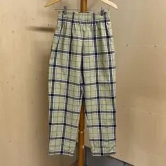 《GU 》ジーユー　シェフパンツ　チェック柄　レディース　カジュアルパンツ　S